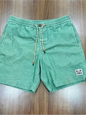 Howler Bros Pressure Drop Cord Shorts Lichen Green Size 34
